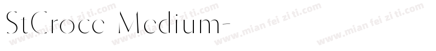 StCroce Medium字体转换
